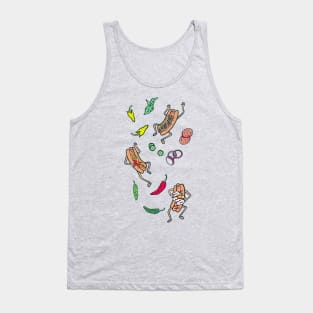 Hot dog party dudes Tank Top